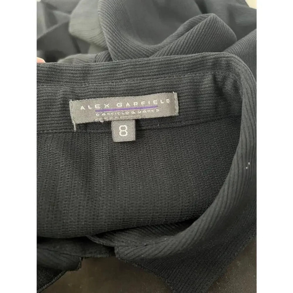 Alex‎ Garfield Black lightweight Blouse Size 8 - Picture 3 of 6